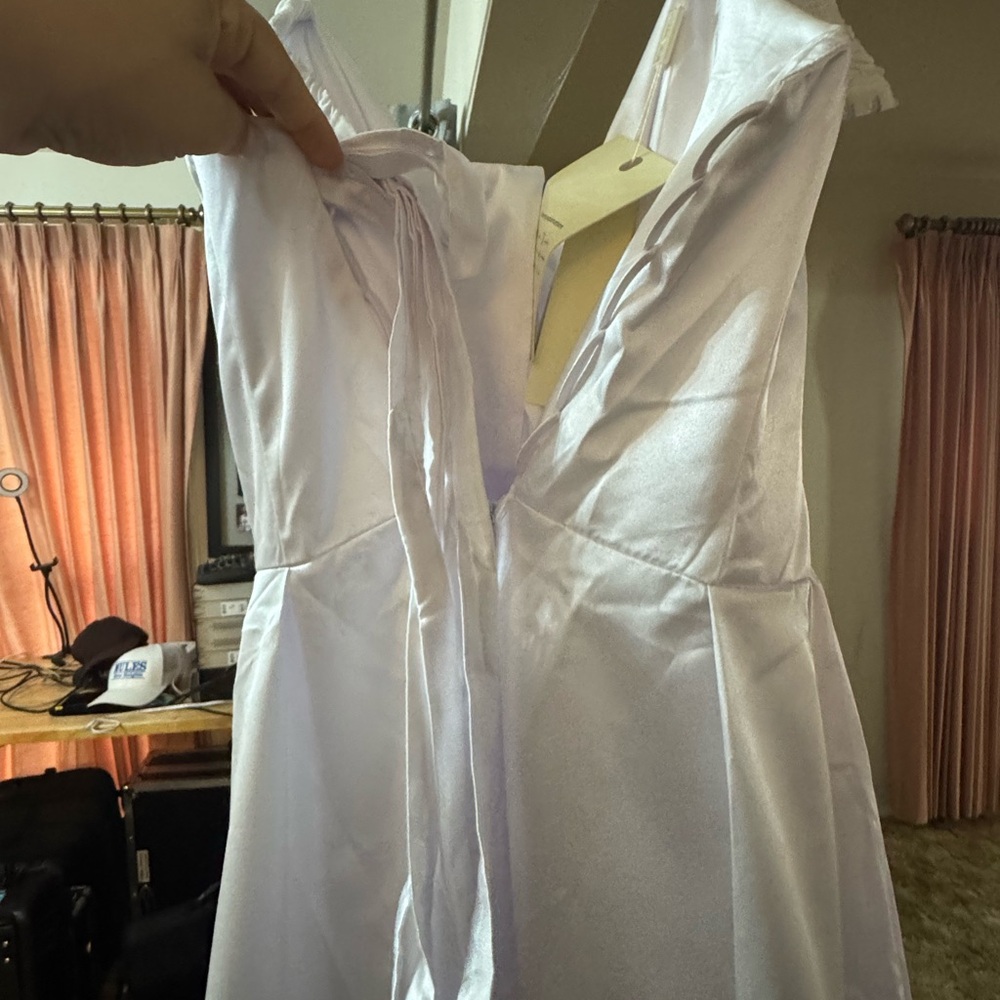 SHEIN Elegant White Wedding Dress